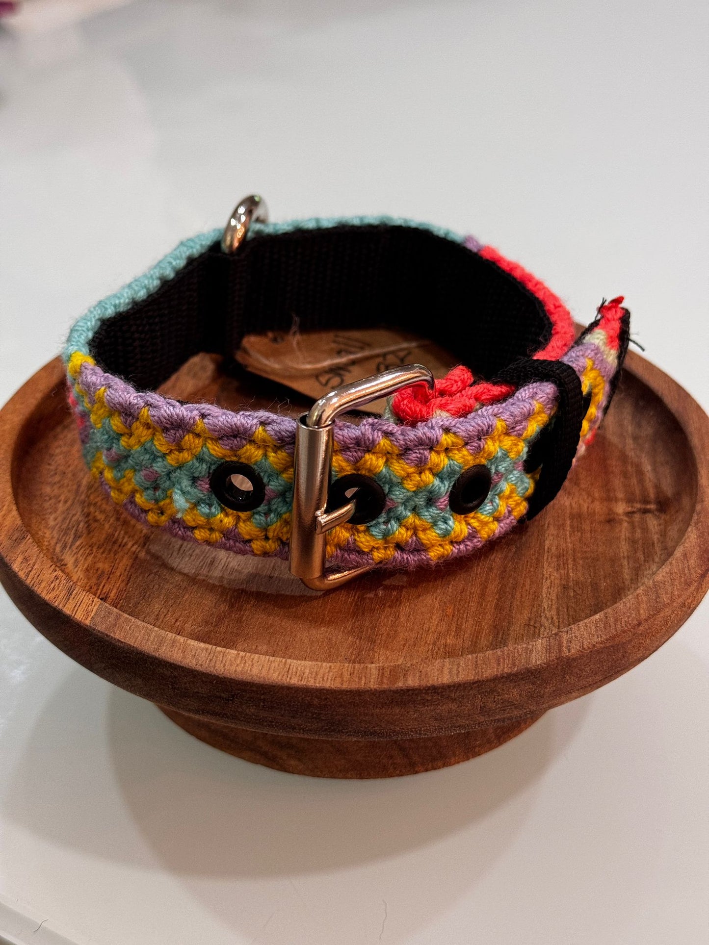 Wayuu Dog Collar - Fully Threaded Design - Small (15.5 inches)