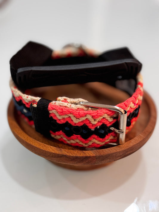 Wayuu Dog Collar - Fully Threaded Design - Medium (16.5 inches)